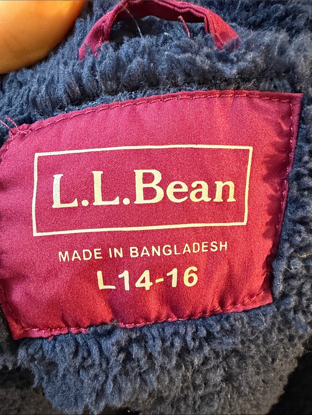 L.L. Bean Kids' Puffer Jacket - Deep Raspberry - Picture 7 of 7